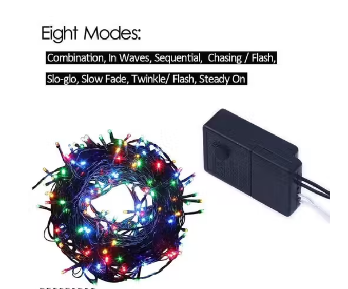 DOVIRA 50 Meter Led String Serial Light, Diwali Ladi Light, Jhalar Light, Rice Light with 8 Modes Changing Controller. High Quality & r Led Serial String Lights,Home Decoration Today Sell
