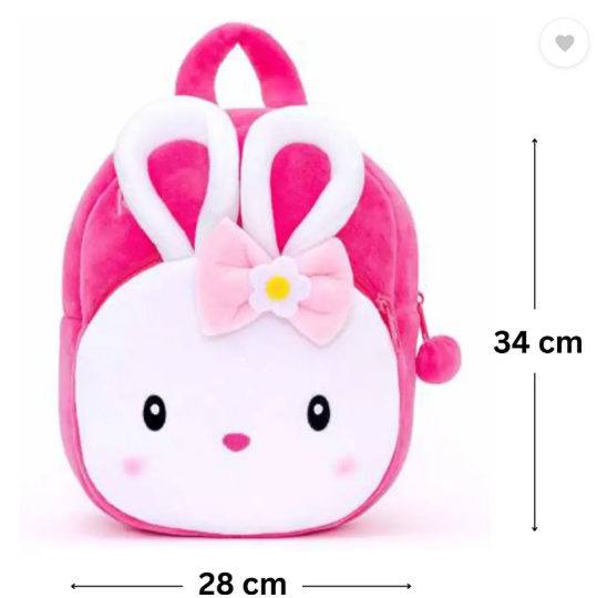 Kids school bag made with fine quality of Fabric school bag PINK Minnie 2 to 5 Year girls