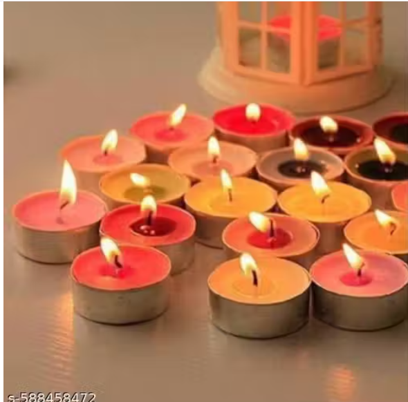 nextrenda by Pack-40pcs Tealight Candles, Daily Use, Multi-Purpose, Birthday, Festive, Home Decor, Anniversary,Valentine, Diwali Decoration Candle